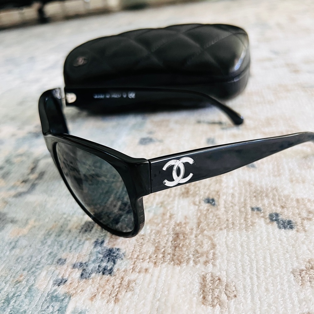 Black Authentic Chanel Sunglasses